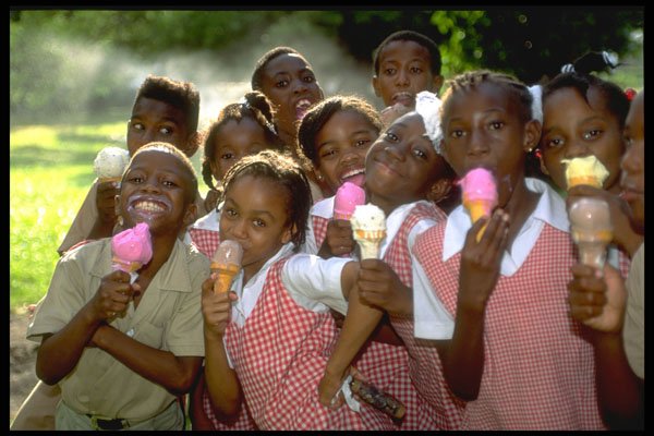 328004 Ice Cream Break For School Children, Kingston A4 Photo Print