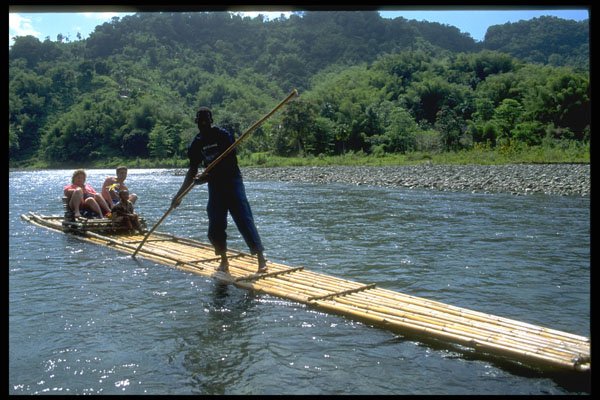 328013 Rafting On The Rio Grande, Near Port Antonio A4 Photo Print