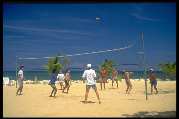 328014 Beach Volleyball A4 Photo Print