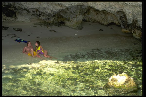 328050 Romance In The Grotto, Point Village, Negril A4 Photo Print