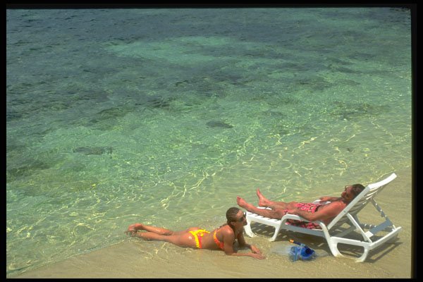 328098 Soaking Up The Sun, Negril A4 Photo Print