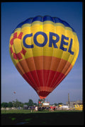 329009 Corel Hot Air Balloon, Corporate Balloon A4 Photo Print