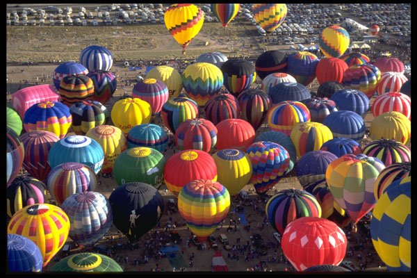 329010 Balloons On Launch Field, Albuquerque A4 Photo Print