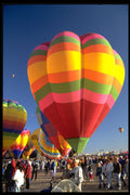 329012 Hot Air Balloons, Mass Ascension, Albuquerque A4 Photo Print