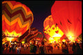 329016 Night balloon Glow Tether, Albuquerque A4 Photo Print
