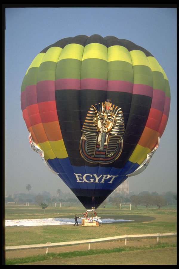 329019 Balloon Tethered In Cairo A4 Photo Print