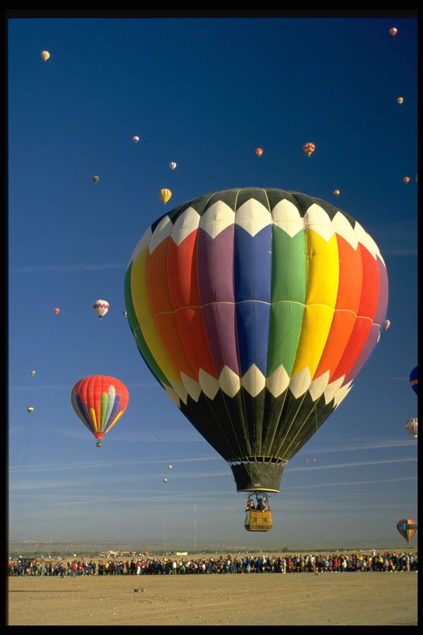 329031 Balloon, Approaching For Landing, Albuquerque A4 Photo Print