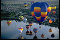 329033 Balloons Over The Richelieu River, Quebec A4 Photo Print