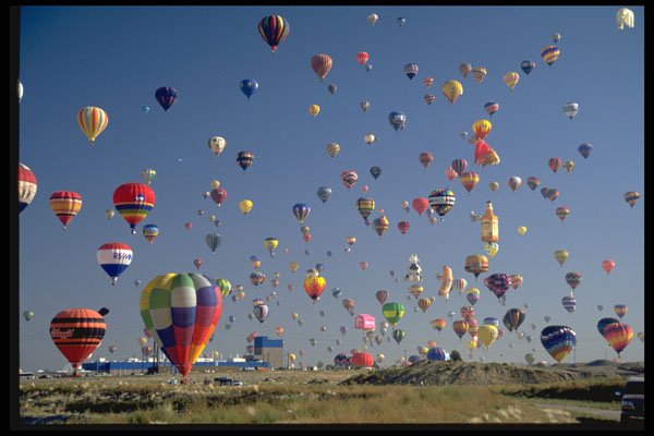 329034 Sky Full O' Balloons, Albuquerque A4 Photo Print