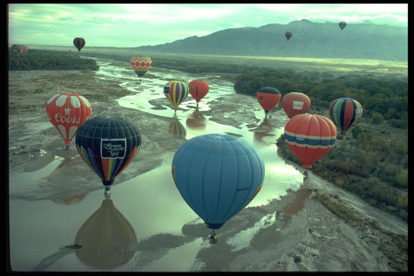 329042 Balloons Over The Rio Grande, Albuquerque A4 Photo Print