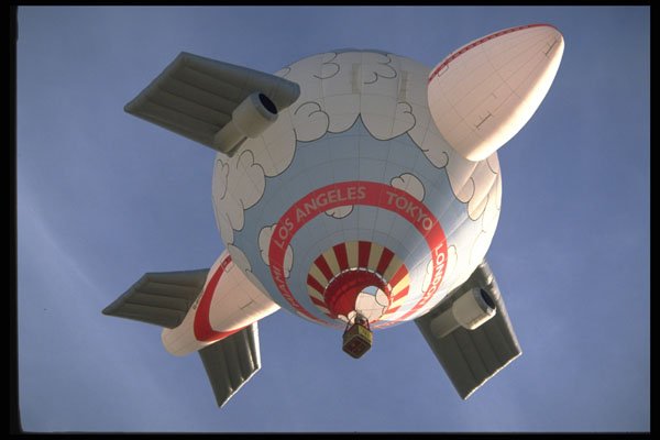 329053 Virgin Airways 747 Balloon A4 Photo Print