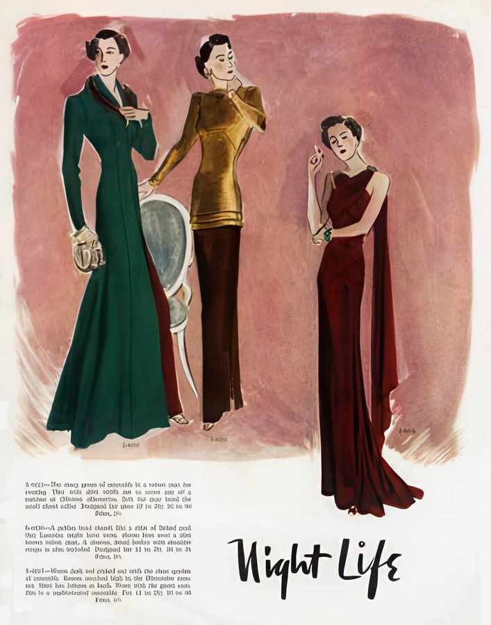 33 Night Life Two Vintage Advert A4 Photo Print