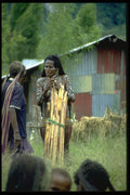 330019 Woman Firewood Dealer A4 Photo Print