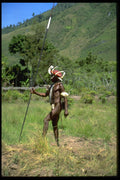 330040 Warrior With Spear A4 Photo Print