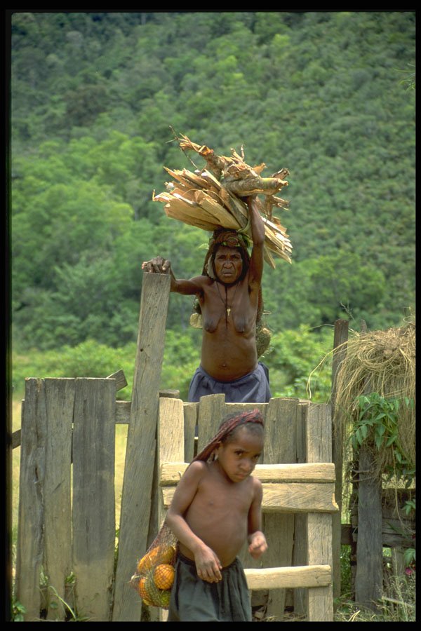 330053 Woman, Daughter, Market Bound A4 Photo Print
