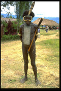 330074 Warrior With Long Koteka A4 Photo Print