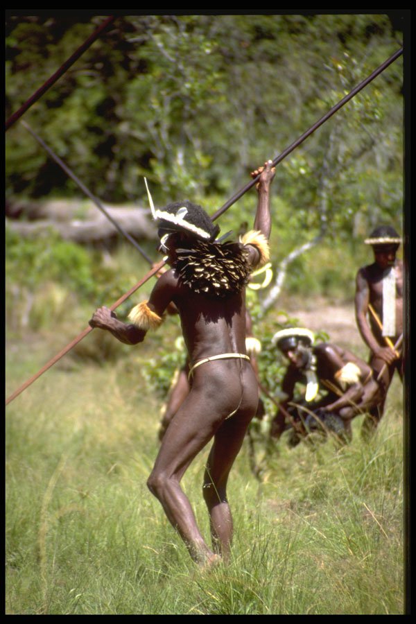 330093 Village Hunter A4 Photo Print