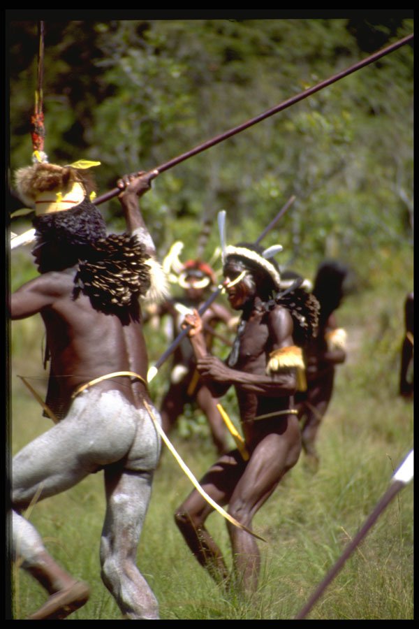 330099 Tribal Hunters A4 Photo Print