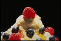 332009 Berries On Ice Cream A4 Photo Print