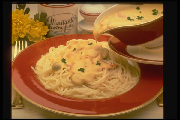 333009 Spaghetti Alfredo A4 Photo Print