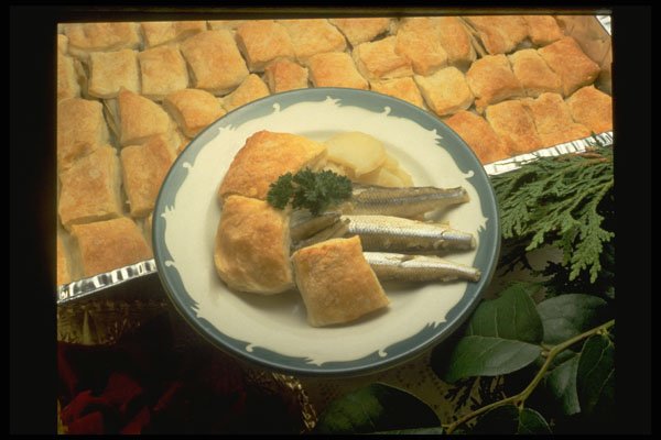 333032 Mackerel With Pastry A4 Photo Print