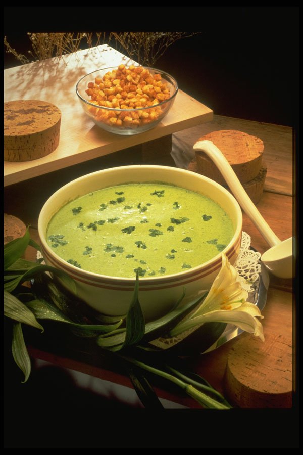 333043 Spinach Cream Soup A4 Photo Print