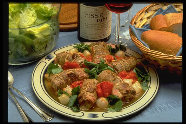 333059 Veal Rolls Madeira A4 Photo Print