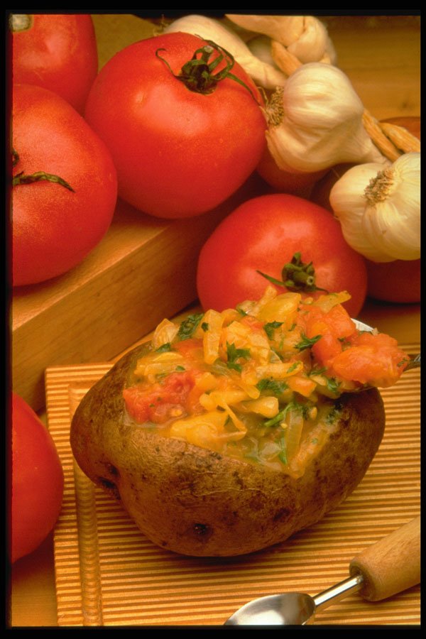 333068 Stuffed Potatoes A4 Photo Print