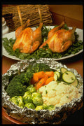 333071 Barbecue Chicken & Vegetables A4 Photo Print