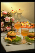 333080 Burger Lunch A4 Photo Print