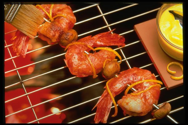 333081 Barbecue Shrimp A4 Photo Print