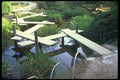 334009 Okayama zig zag Bridge And Irises A4 Photo Print