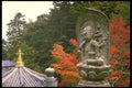 334035 Miyajima Buddha And Rooftop Of Mountain Temple A4 Photo Print