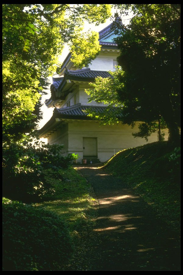 334037 Tokyo Imperial Gardens, View Of Turret A4 Photo Print