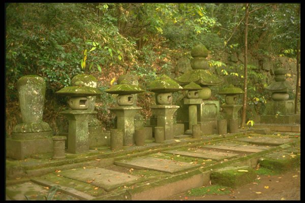 334058 Kumamoto row Of Lanterns In Greenish Light A4 Photo Print