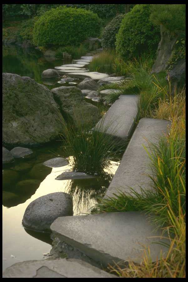 334066 Tokyo Kiyozumi, Stone Path A4 Photo Print