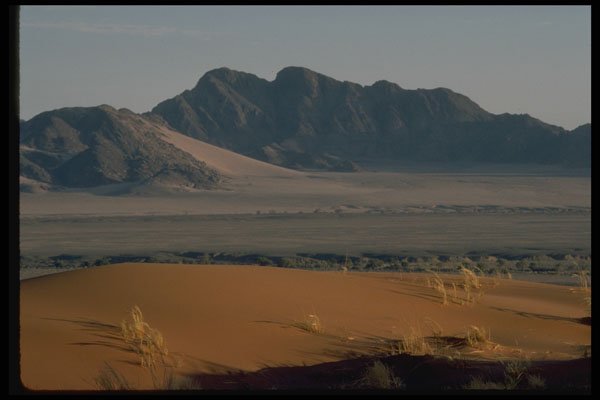335021 Namibia Mountains Mingle With Dunes A4 Photo Print