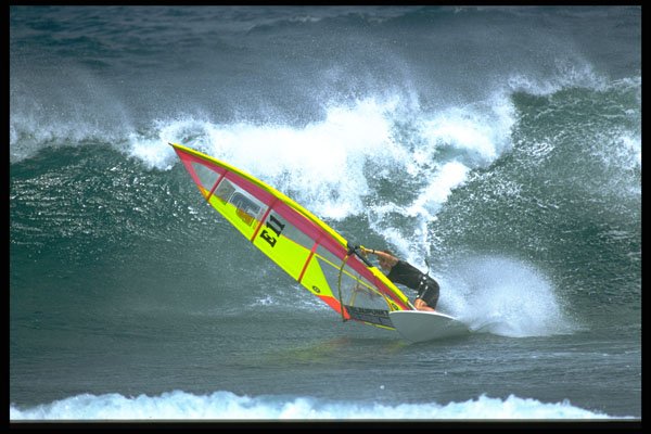 339019 Wave Sailing, Bottom Turn, Hawaii A4 Photo Print