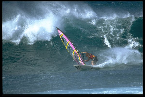 339023 Bottom Turn, Hawaiian Wave Sailing A4 Photo Print
