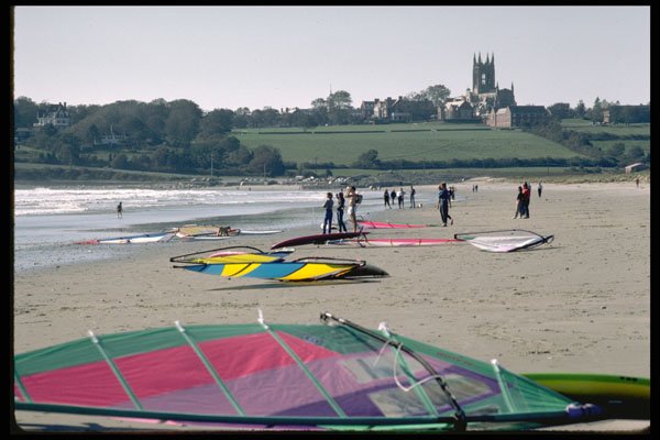 339026 Rhode Island, Weekend Windsurfers A4 Photo Print
