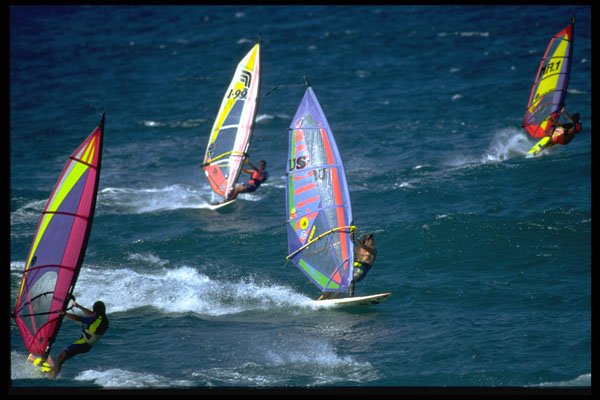 339031 Multiple Sailers, Hawaii A4 Photo Print