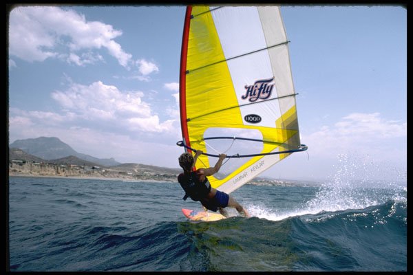 339046 Wave Sailing, Baja, Mexico A4 Photo Print