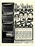 33K vox amplifiers shadows 2 Vintage Advert A4 Photo Print