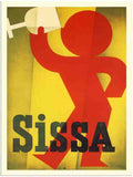 34 sissa drinks poster alfred koelikker 1932 2 Vintage Advert A4 Photo Print