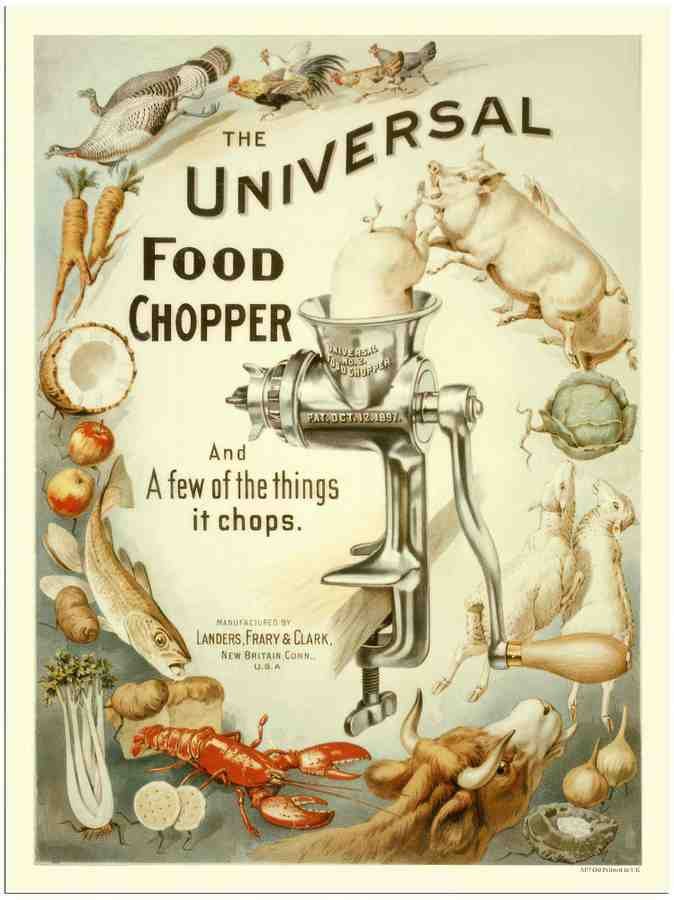 340 universal food chopper 2 Vintage Advert A4 Photo Print