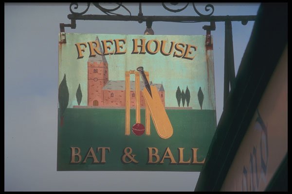340030 Bat & Ball, Tunbridge Wells, Kent A4 Photo Print