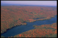341038 Aerial Of Gatineau Hills & River, Quebec A4 Photo Print