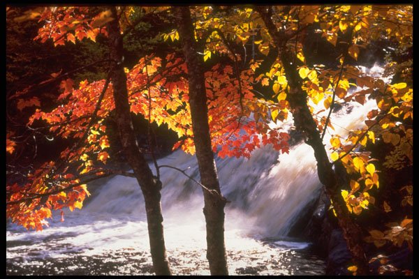 341049 Mary Anne Falls, Cabot Trail, Nova Scotia A4 Photo Print