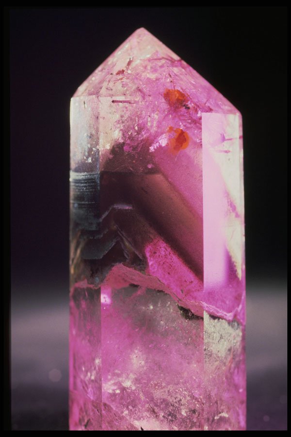 342019 Phantom Quartz With Growth Rings A4 Photo Print