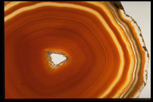 342061 Brazilian Agate Showing Growth Rings A4 Photo Print
